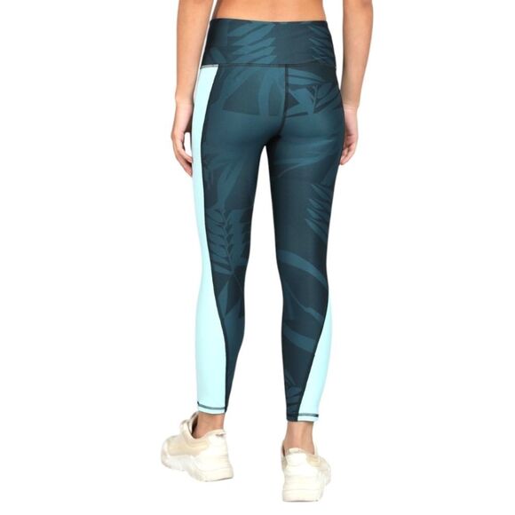 UNDER ARMOUR PLUS Multi- Color leaf Print High Rise Compression Ankle Leggings - Picture 8 of 16